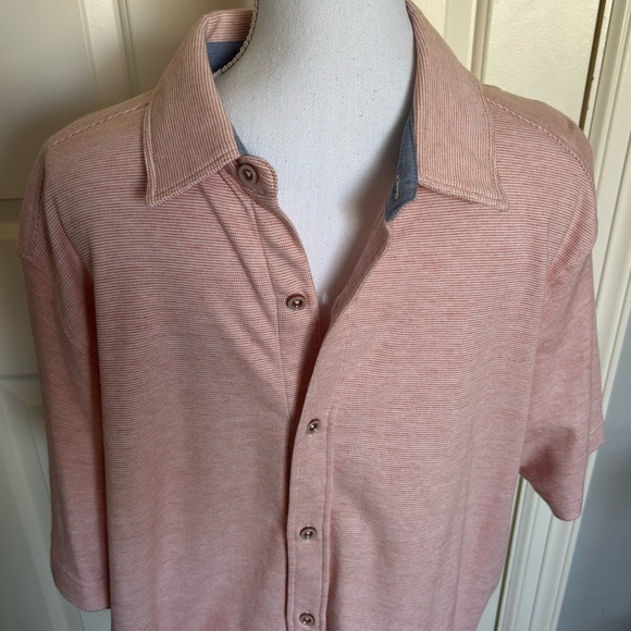 Johnston & Murphy Red Polo Shirt Short Sleeves - Picture 2 of 4